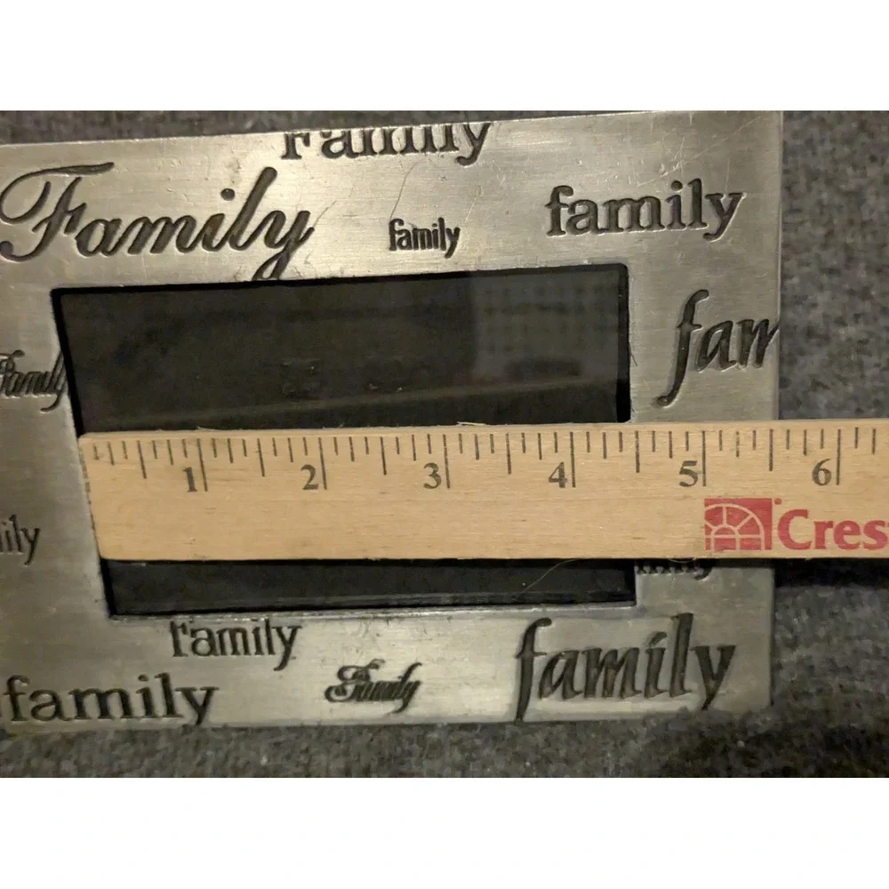 Silver Family Frames  Set Of Two 4x6 photo  Memories gifts holiday decor